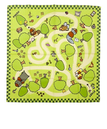 タヌキとキツネ バンダナハンカチ