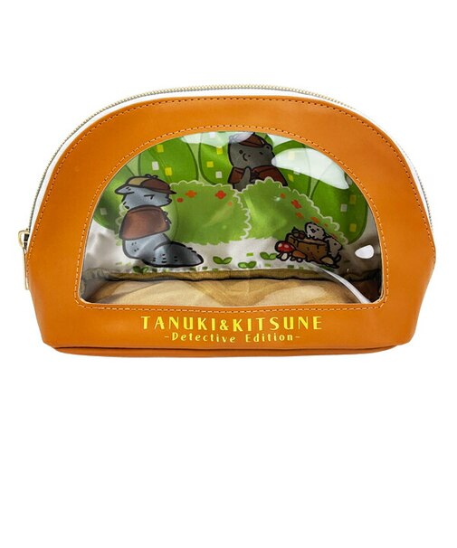 タヌキとキツネ マルチポーチ
