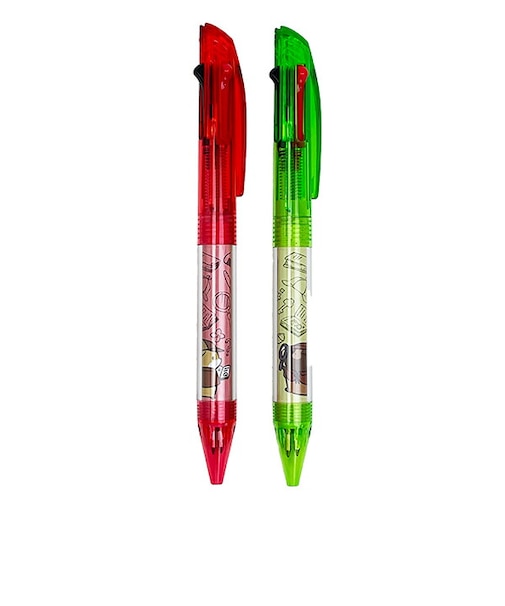タヌキとキツネ ボールペン2種セット 文具 日本製