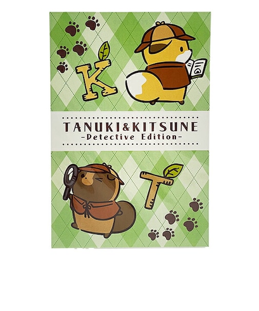 タヌキとキツネ ポストカードC (イニシャル) 文具 日本製