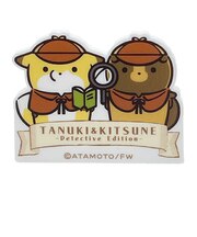 タヌキとキツネ アクリルクリップ 文具 日本製