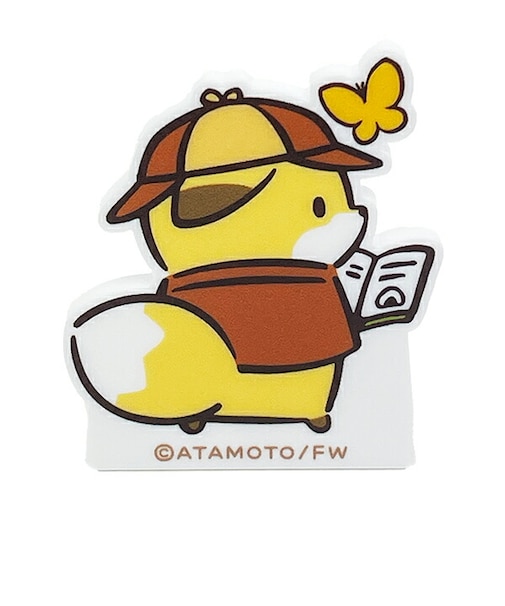 タヌキとキツネ (キツネ) アクリルクリップ 文具 日本製