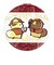 タヌキとキツネ 両面鏡 ミラー 日本製