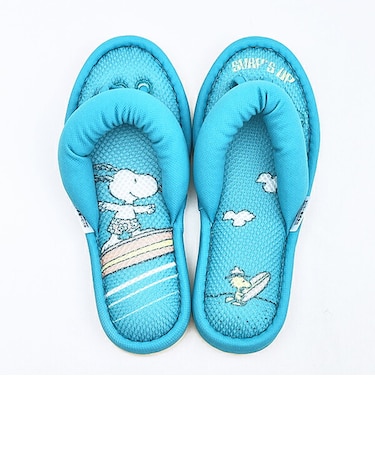 スヌーピー ルームスリッパ サーフ ターコイズ SNOOPY
