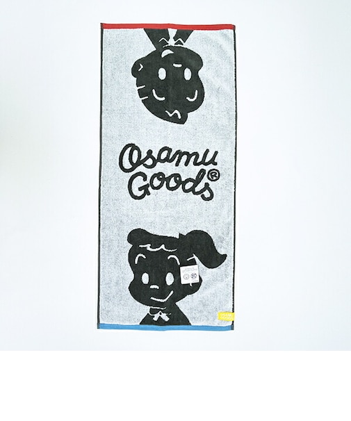 オサムグッズ フェイスタオル (モノクロスタイル)  OSAMUGOODS