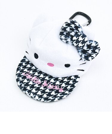 サンリオ ハローキティ 千鳥格子 帽子型ポーチ Sanrio
