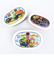 トミカ シール容器3個セット ランチ キッズ 日本製 タカラトミー