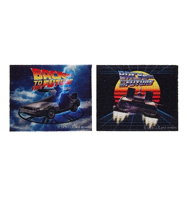 バックトゥザフューチャー BACK TO THE FUTURE  足元マット2枚組 カー用品