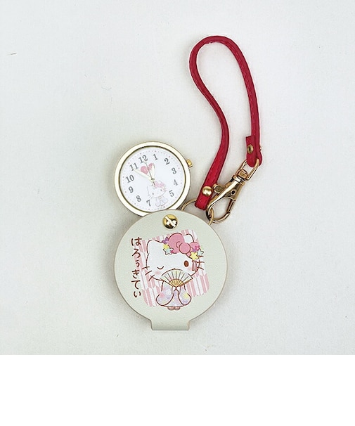 サンリオ ハローキティ 和柄ハングウォッチ (ホワイト) 時計 Sanrio