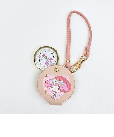 サンリオ マイメロディ 和柄ハングウォッチ (ピンク) 時計 Sanrio
