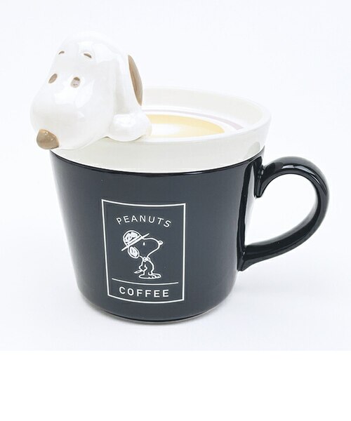 スヌーピのコップ スヌーピー ラテアートマグカップ コップ SNOOPY｜パーフェクト