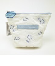 スヌーピー ぬいぐるみ 舟形ポーチ ホワイト SNOOPY
