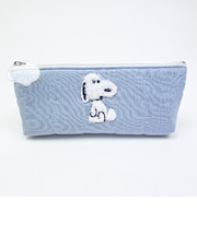 スヌーピー ぬいぐるみ ペンポーチ ブルー 文具 SNOOPY
