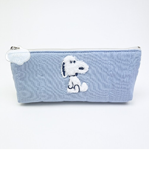 スヌーピー ぬいぐるみ ペンポーチ ブルー 文具 SNOOPY