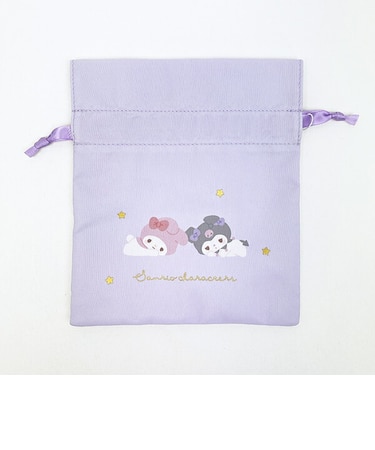 サンリオキャラクターズ 巾着 パープル チルタイム Sanrio