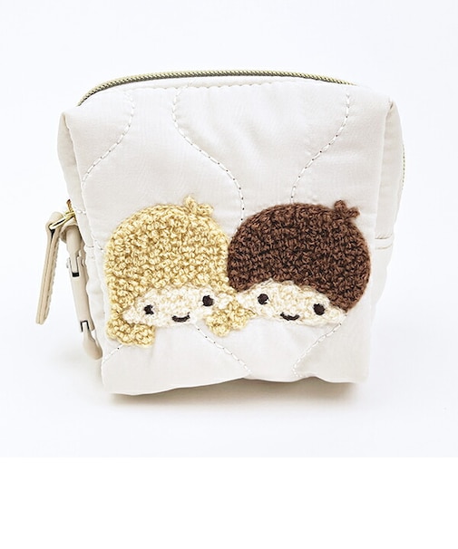 サンリオ キキララ カラビナ付きミニポーチ ナチュラルキルティング Sanrio