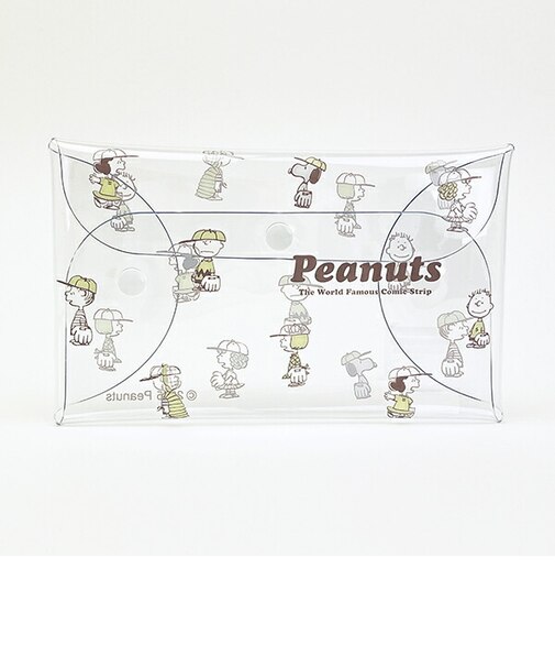 スヌーピー クリアマルチケース(L) クリア ベースボールシリーズ SNOOPY