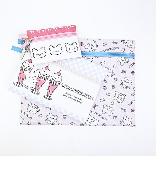 サンリオ はなまるおばけ 3連ポーチ パステルPOP Sanrio