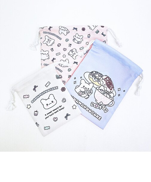 サンリオ はなまるおばけ 3P巾着セット パステルPOP Sanrio
