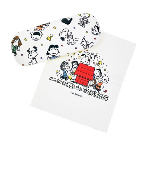 スヌーピー メガネケース カラフル PEANUTS 75th SNOOPY