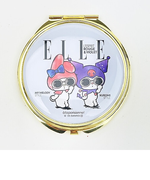サンリオ マイメロディ＆クロミ × ELLE コンパクトミラー Sanrio