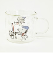 スヌーピー ダブルウォール耐熱グラス コップ カフェシェフ SNOOPY