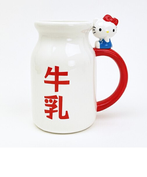 サンリオ ハローキティ 牛乳瓶マグカップ レトロ Sanrio