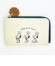 スヌーピー フラグメントケース グリーン シェフシリーズ 財布 SNOOPY