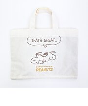 スヌーピー 刺しゅうミニレッスントートバッグ GREAT SNOOPY