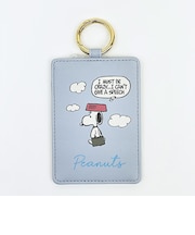 スヌーピー シングルパスケース 情景 パープル 定期入れ SNOOPY