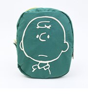 スヌーピー チャーリーブラウン フェイスポーチ グリーン SNOOPY
