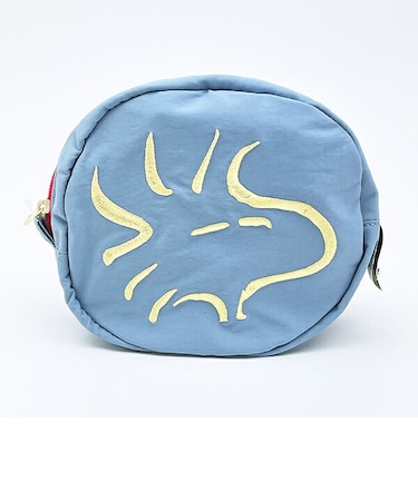 スヌーピー ウッドストック フェイスポーチ ブルー SNOOPY