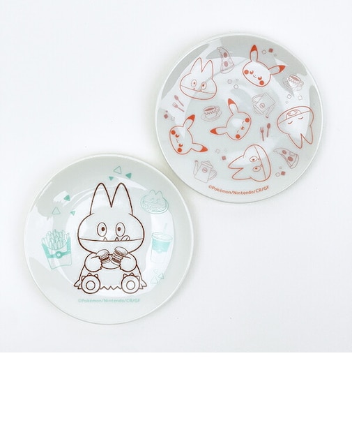 ポケットモンスター 豆皿2枚セット ダイナー 日本製 ポケピース ポケモン