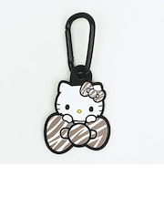 サンリオ ハローキティ ラバーマスコット付きカラビナ ゼブラ柄 Sanrio