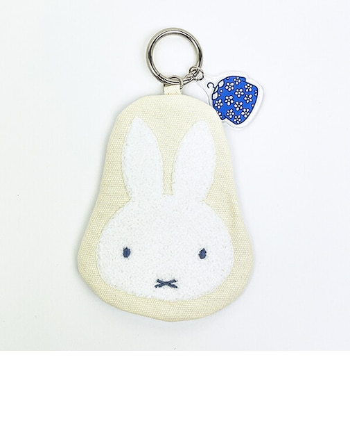 ミッフィー miffy ダイカットポーチ (フェイス) ブルードレスシリーズ