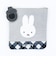 ミッフィー miffy ミニフラットポーチ (グレー) ダイアゴナルチェックシリーズ