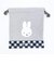 ミッフィー miffy 巾着(M) (グレー) ダイアゴナルチェックシリーズ