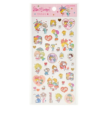 水森亜土 ステッカー ダイスキ シール 文具 日本製