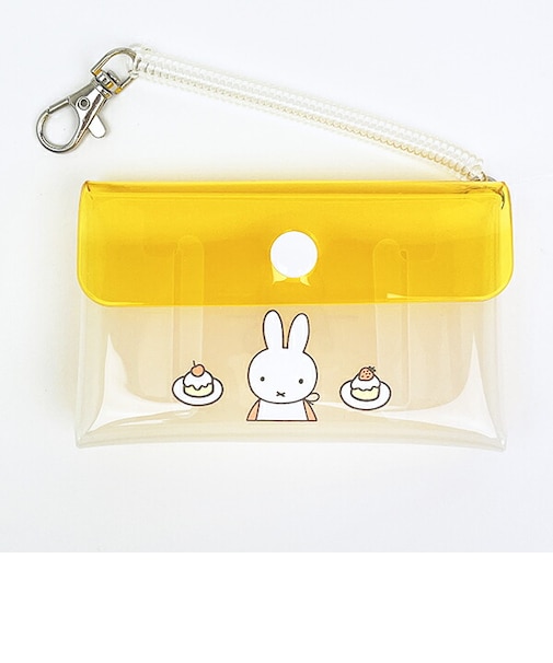 ミッフィー miffy お食事 ふたごポーチ (イエロー)