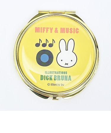 ミッフィー miffy ミラー (イエロー) 鏡 MIFFY&MUSICシリーズ