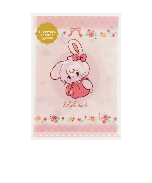mikko(ミッコ) Lil ala mode(リル アラモード) キャミー A5クリアファイル&シールセット 文具