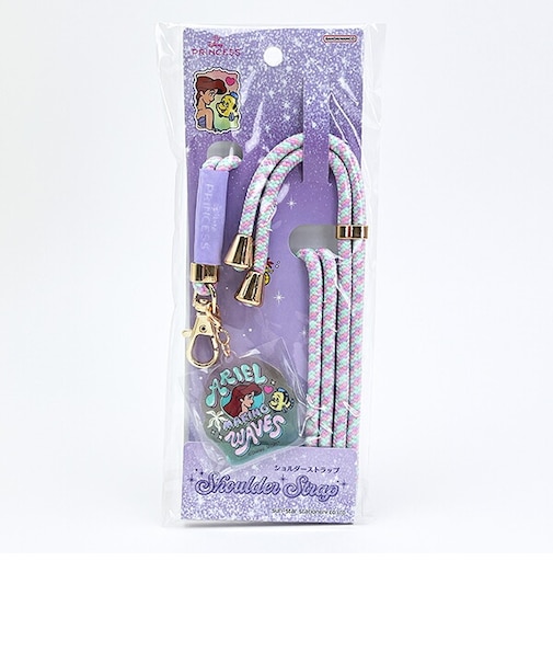 ディズニープリンセス アリエル チャーム付きショルダーストラップ スマホ用品 Disney