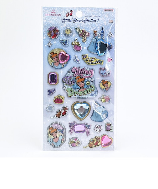 ディズニープリンセス シンデレラ グリッタージュエルシール 文具 Disney