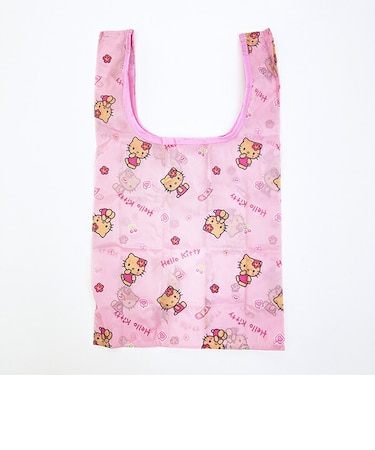 サンリオ 日焼けキティ 巾着収納プチエコバッグ ピンク Sanrio