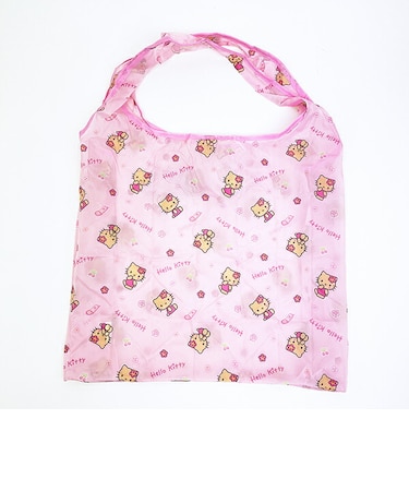 サンリオ 日焼けキティ 巾着収納エコバッグ ピンク Sanrio