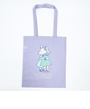ムーミン ヨクサル＆スナフキン フラットトートバッグ パステル ライトパープル MOOMIN