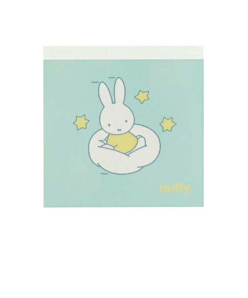 ミッフィー miffy メモパッド・スクエア (star) グリーン 文具 日本製