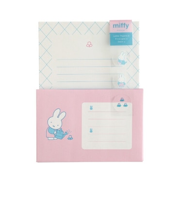 ミッフィー miffy レターセット (flower) ピンク 文具 日本製