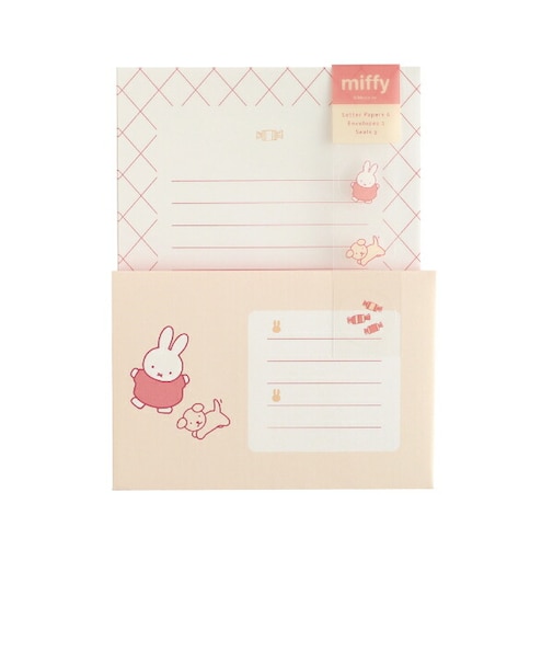 ミッフィー miffy レターセット (dance) ホワイト 文具 日本製