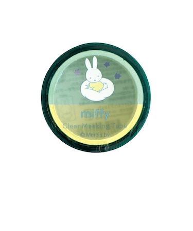 ミッフィー miffy オーロラ箔クリアマスキングテープ (star) グリーン 文具